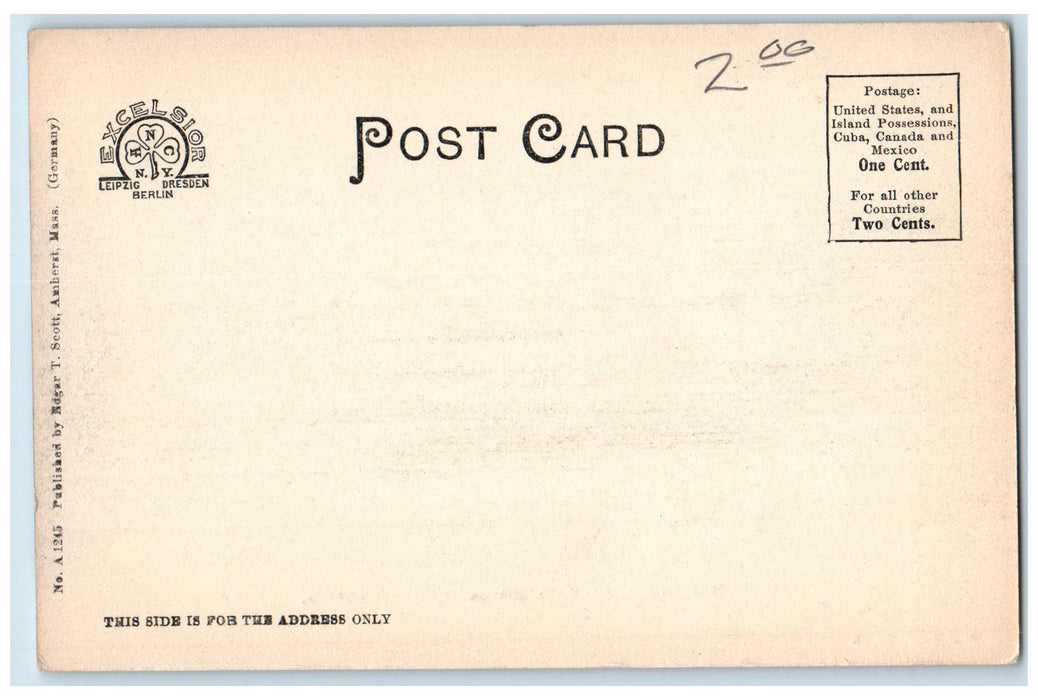 c1905 The Tyler House Smith College Building Entrance Northampton MA Postcard
