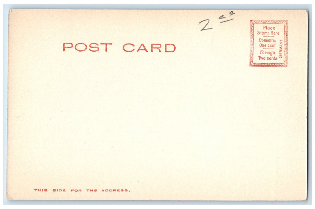 c1905 Seelye Hall Building Entrance Winter Northampton Massachusetts MA Postcard