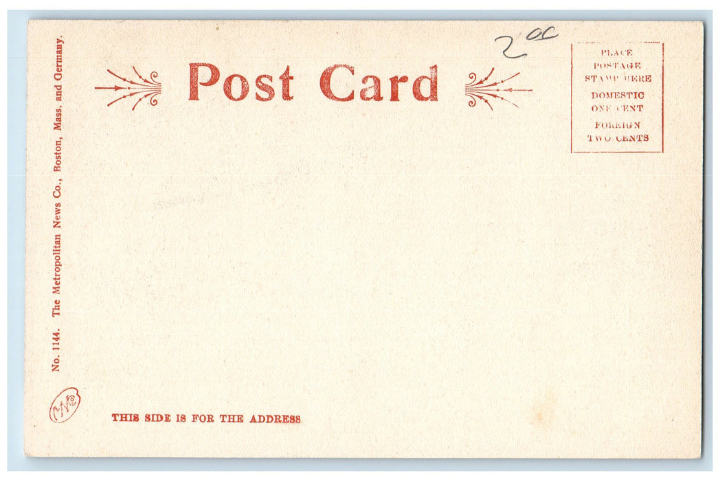 c1905 Entrance Grove Tourists Trolley View Whalom Park Massachusetts MA Postcard