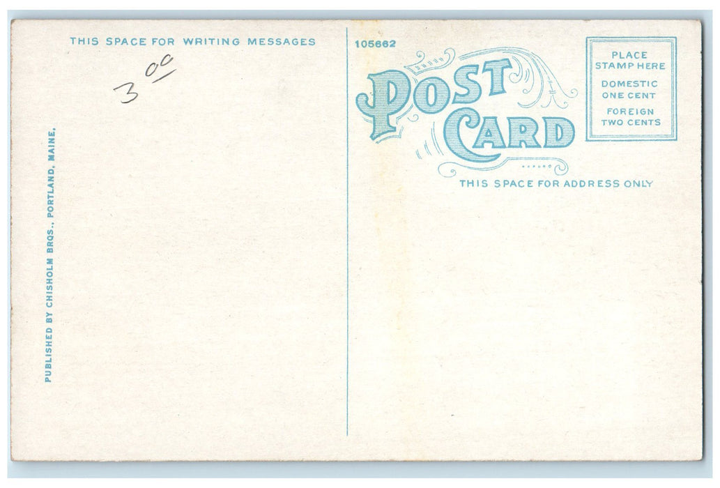c1950's Lower Entrance Lock From Steam Boat Ascending Songo River ME Postcard