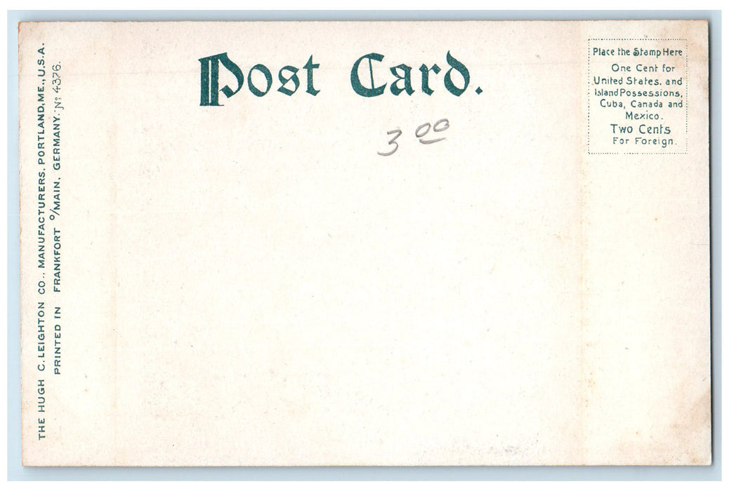 c1905 Railroad Truss Bridge River Layered Falls Waterville Maine ME Postcard