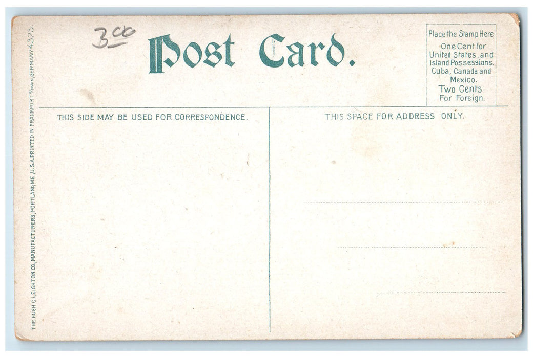 c1950 Coburn Classical Institute College Preparatory View Waterville ME Postcard