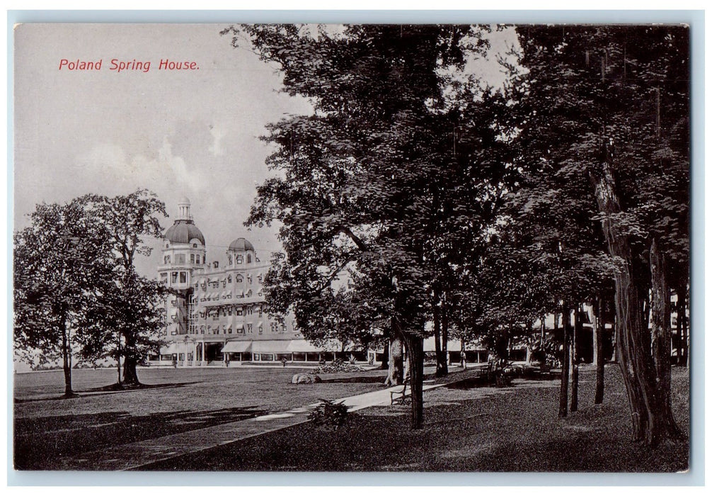c1950's Poland Spring House Hotel Resort Restaurant Poland Maine ME Postcard