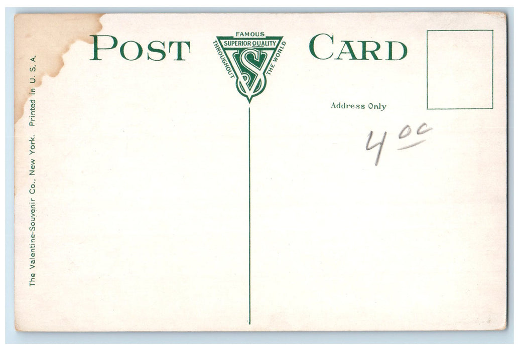 c1950 Congress Street Church Masonic Temple City Hall Portland Maine ME Postcard
