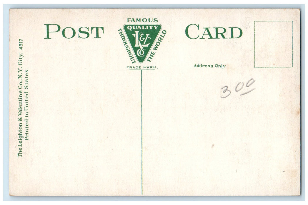c1950's Longfellow Monument & State Railway Dirt Road Portland Maine ME Postcard