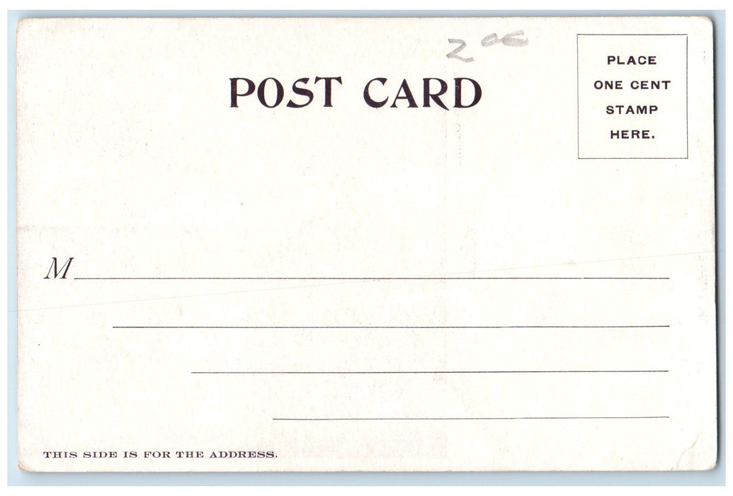 c1905 Riverton Casino Building Entrance Restaurant Road Portland ME Postcard