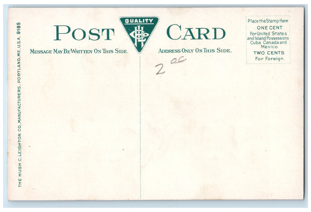 c1950's Entrance To Fort Allen Park Eastern Promenade View Portland ME Postcard