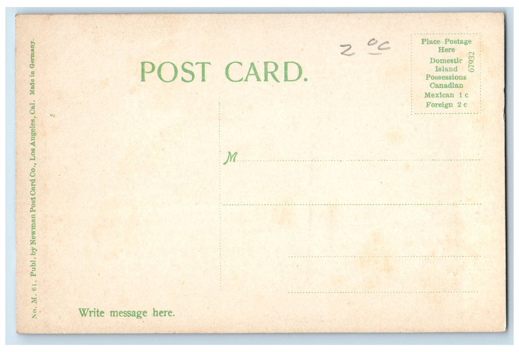 c1950's Hotel Potter Restaurant Building Seaside View Santa Barbara CA Postcard