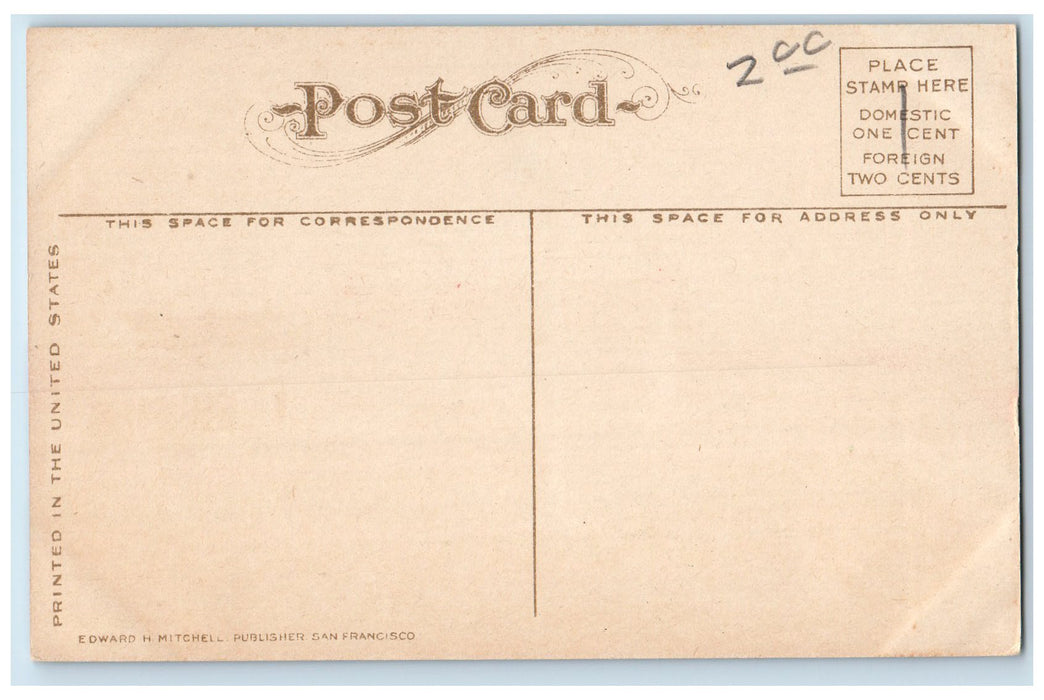 c1950's Interior Of Sutter's Fort Building Dirt Pathway Sacramento CA Postcard
