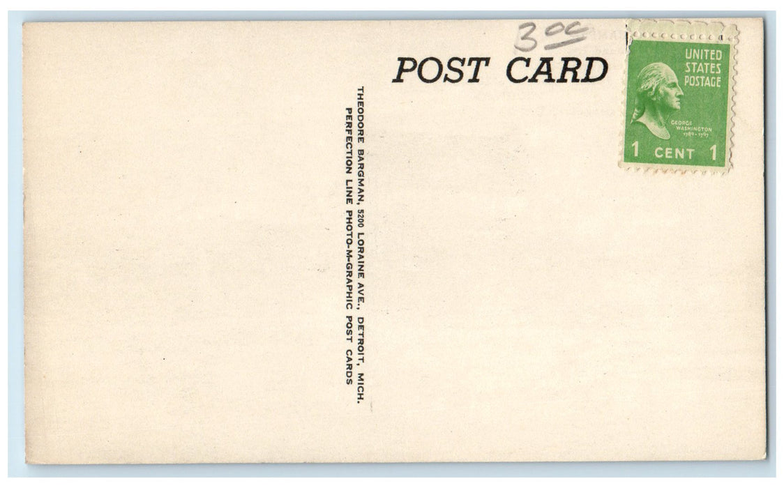 c1940s Campbell's Year Round Tourist Home Roadside Motel Royal Oak MI Postcard