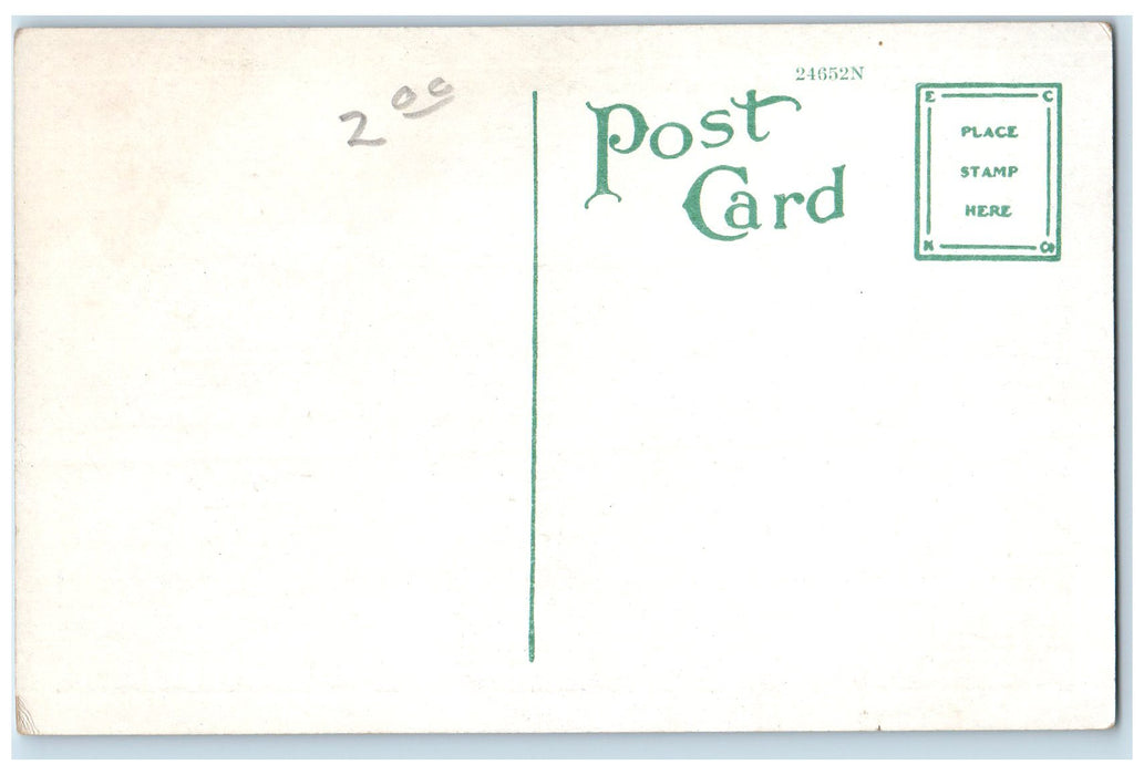 c1920 Colorado St. From Marengo Ave. Classic Cars Buildings Pasadena CA Postcard