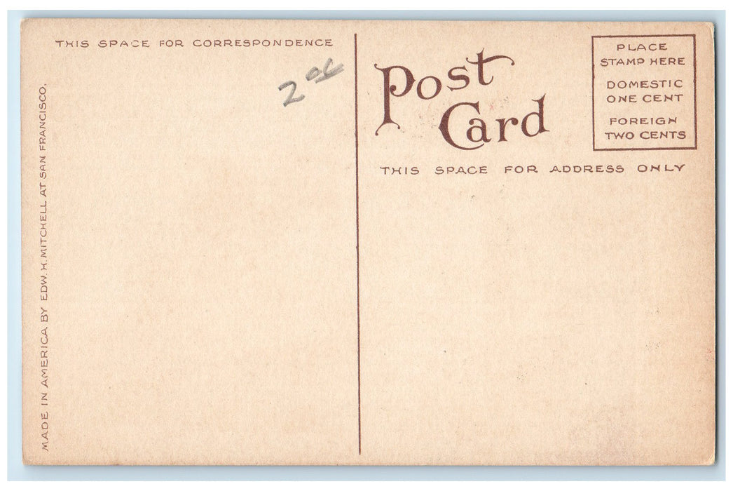 c1910 Hotel Metropole Building Restaurant Entrance Dirt Road Oakland CA Postcard