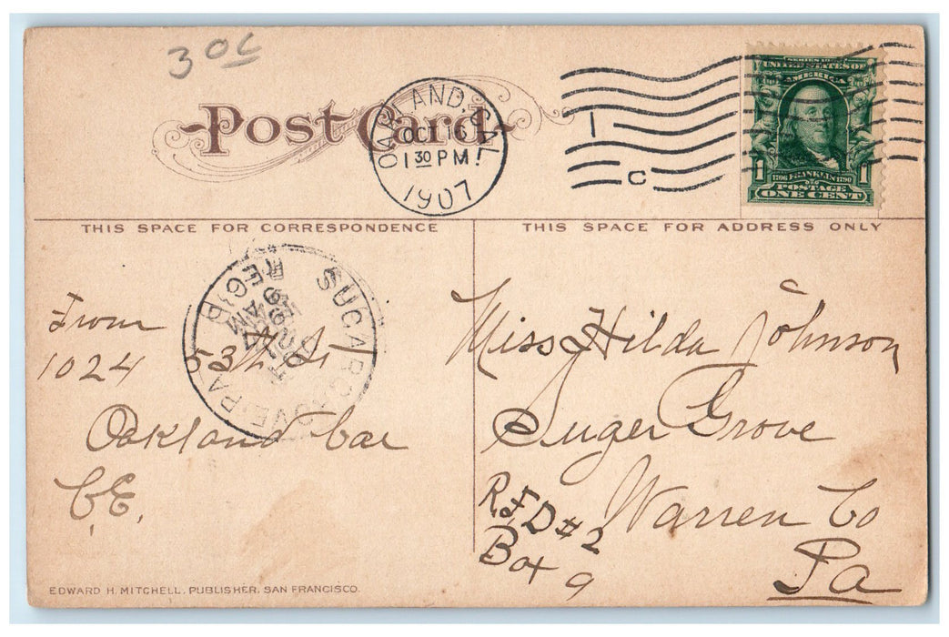 1907 Dry Dock US Navy Yard Ship Boat Building Mare Island California CA Postcard