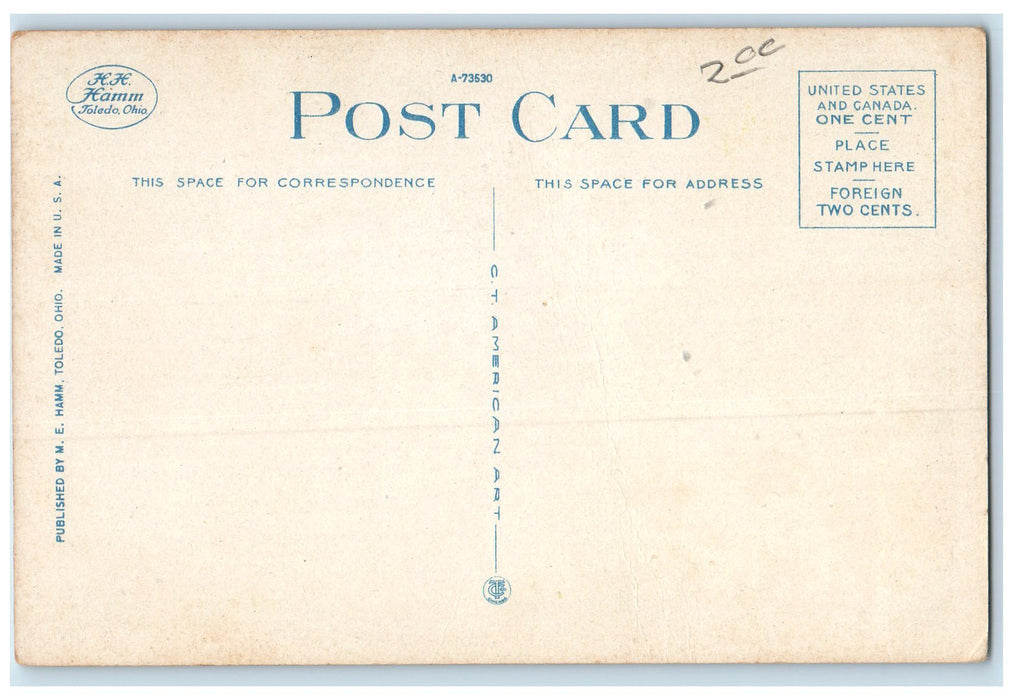c1920s Walk And Ore Boat View Port Huron Michigan MI Unposted Steamship Postcard