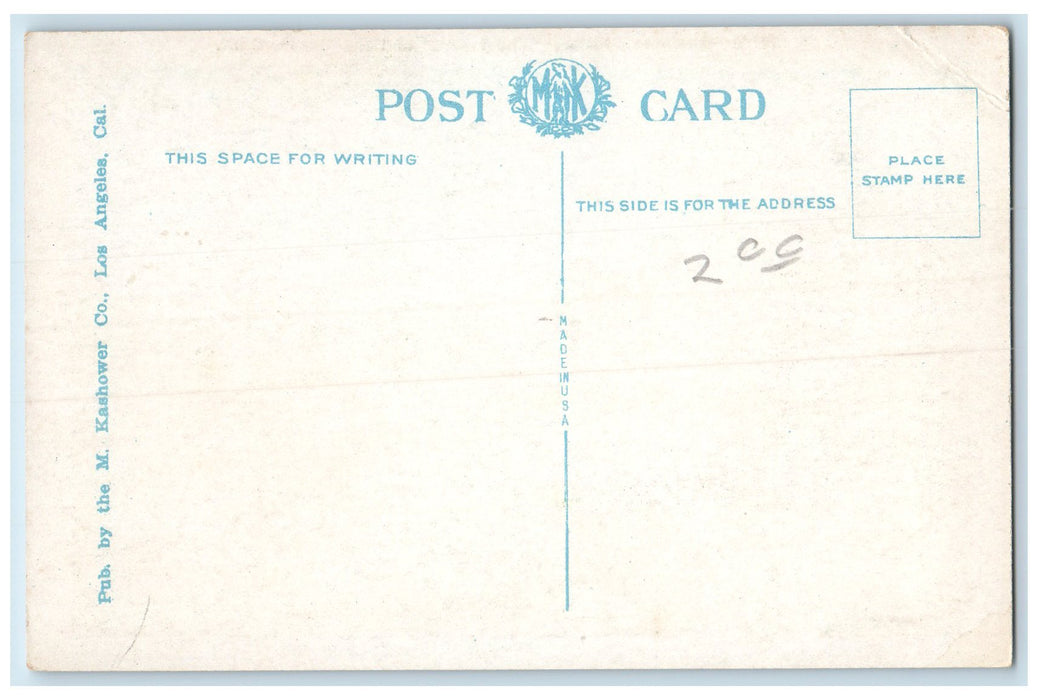 c1920's Business Section The Heart Buildings Long Beach California CA Postcard
