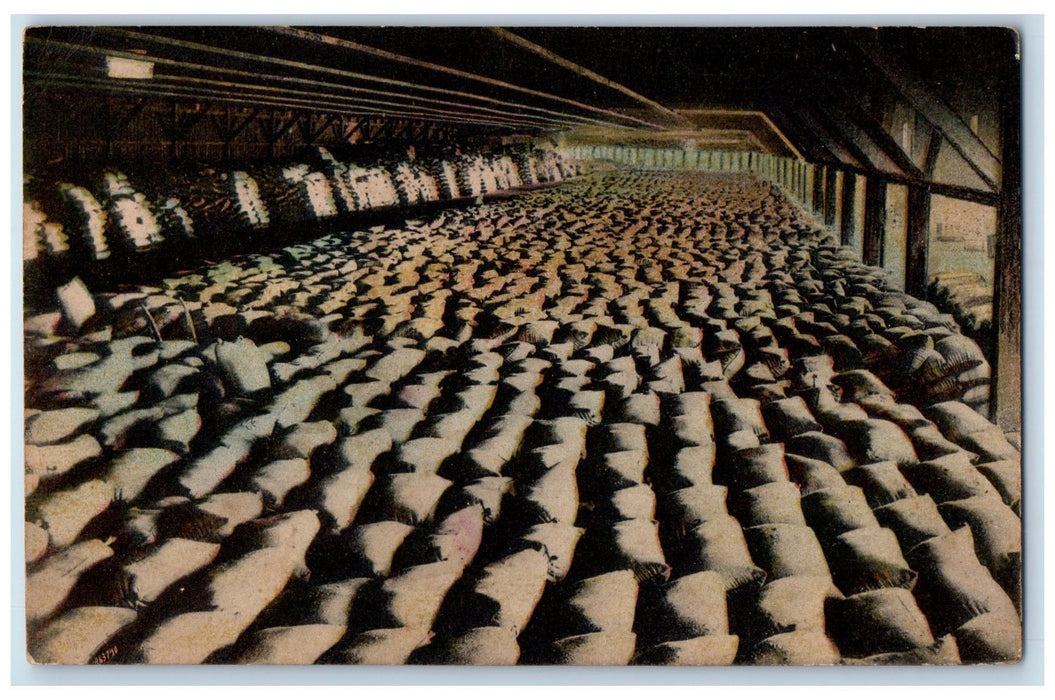 c1950's Millions Of Wheat Sacks For Shipment Wharf San Francisco CA Postcard