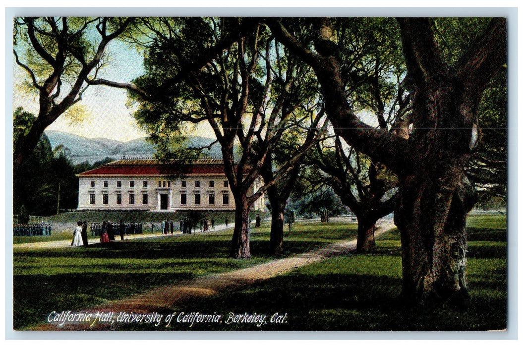 c1950's California Hall University Of California Students Berkeley CA Postcard