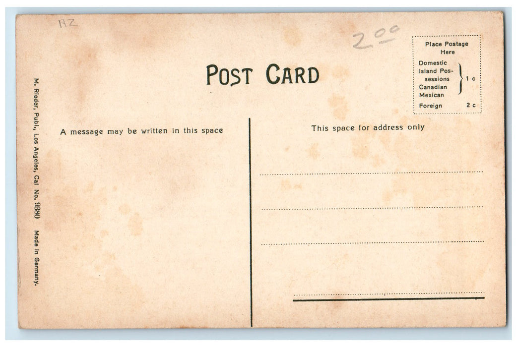 c1950's Mining Camp Man House Made Of Stones Hills Mountain Arizona AZ Postcard