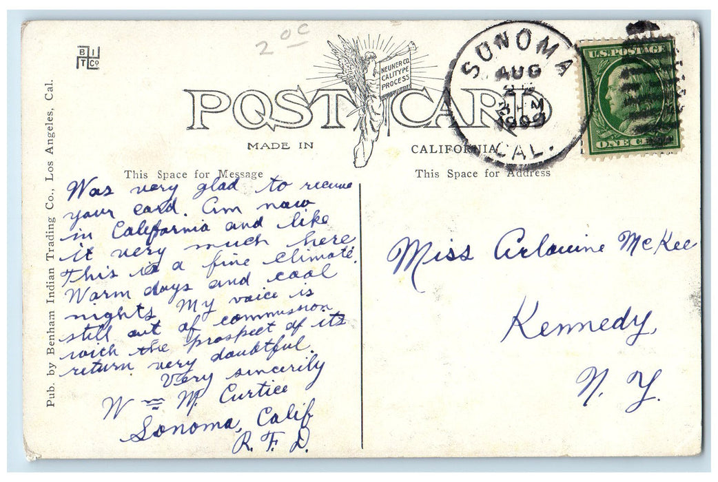 1909 School Of Music Campus Building Dirt Road Trees Phoenix Arizona AZ Postcard