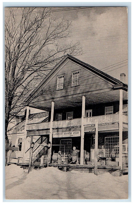 c1940s The Vermont Country Store Exterior Roadside Weston VT Unposted Postcard