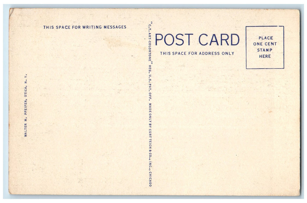 c1940s Eastern Star Home And Chapel Scene Oriskany New York NY Unposted Postcard