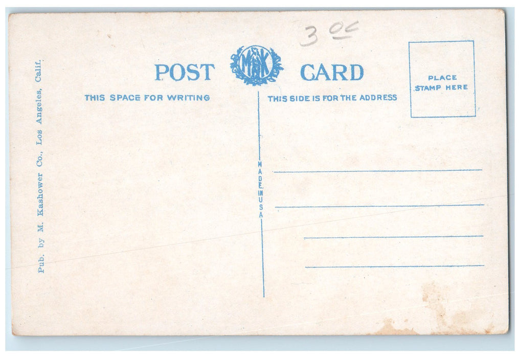 c1920 Union Depot Train Trolley Building Railroad Entrance San Diego CA Postcard