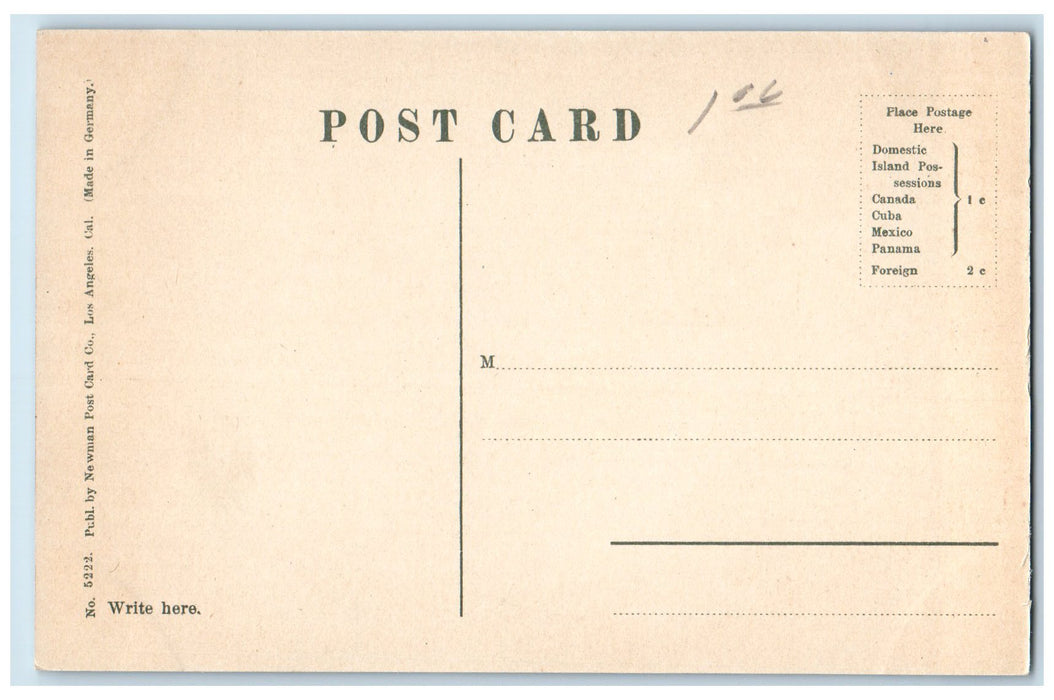 c1950 Horseshoe Curve Mt. Lowe Pacific Electric Railway Los Angeles CA Postcard