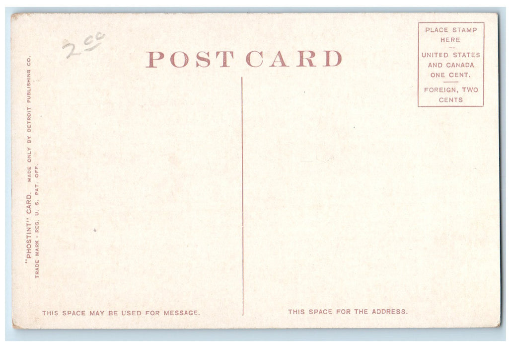 c1920 King Street Ponce De Leon Building Railway People St Augustine FL Postcard