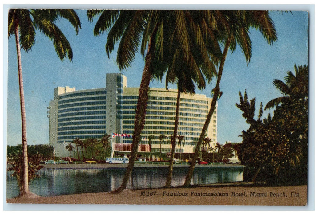 c1950's Fabulous Fontainebleau Hotel Restaurant Miami Beach Florida FL Postcard