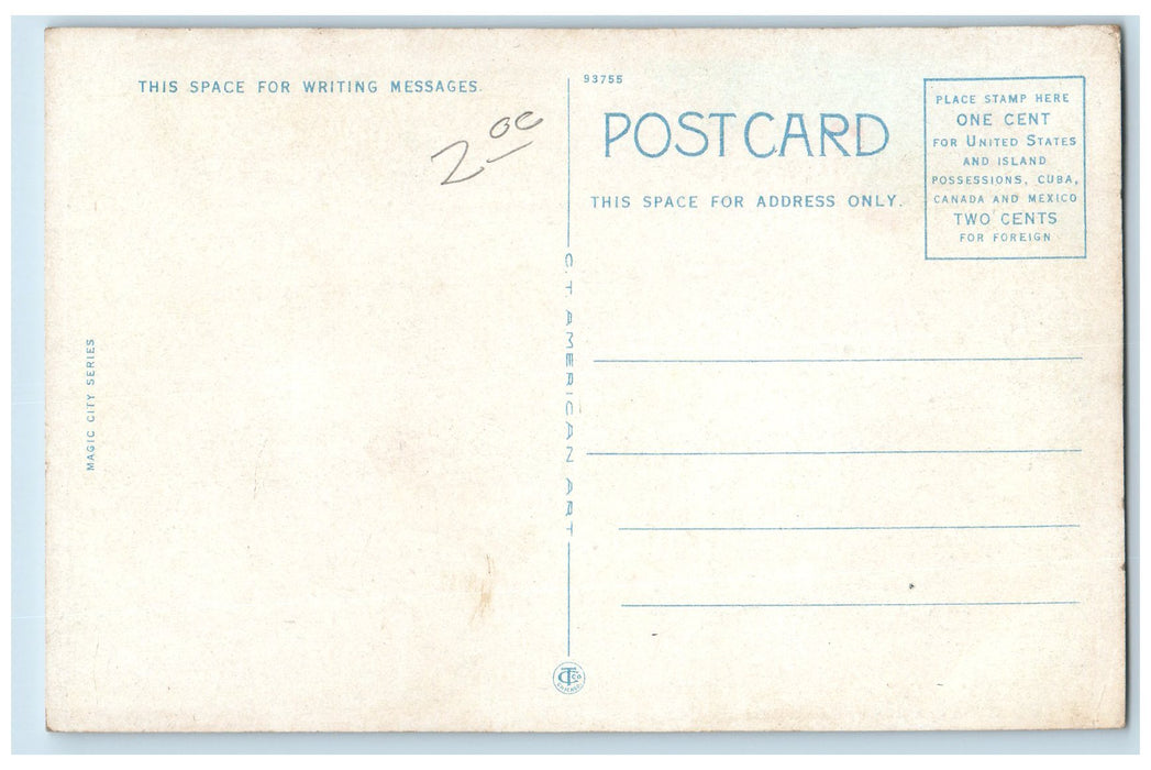 c1920 WM Jennings Bryan Sunday School Class Religious Miami Florida FL Postcard