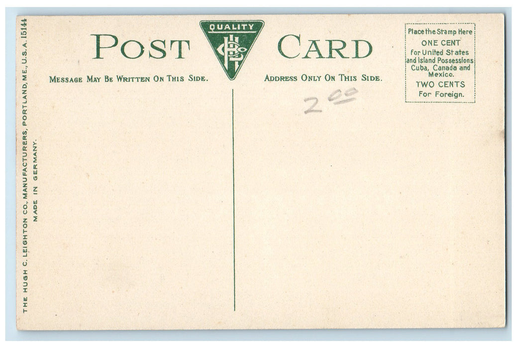 c1950's Riverside Park Lagoon Bridge Pond Men Jacksonville Florida FL Postcard