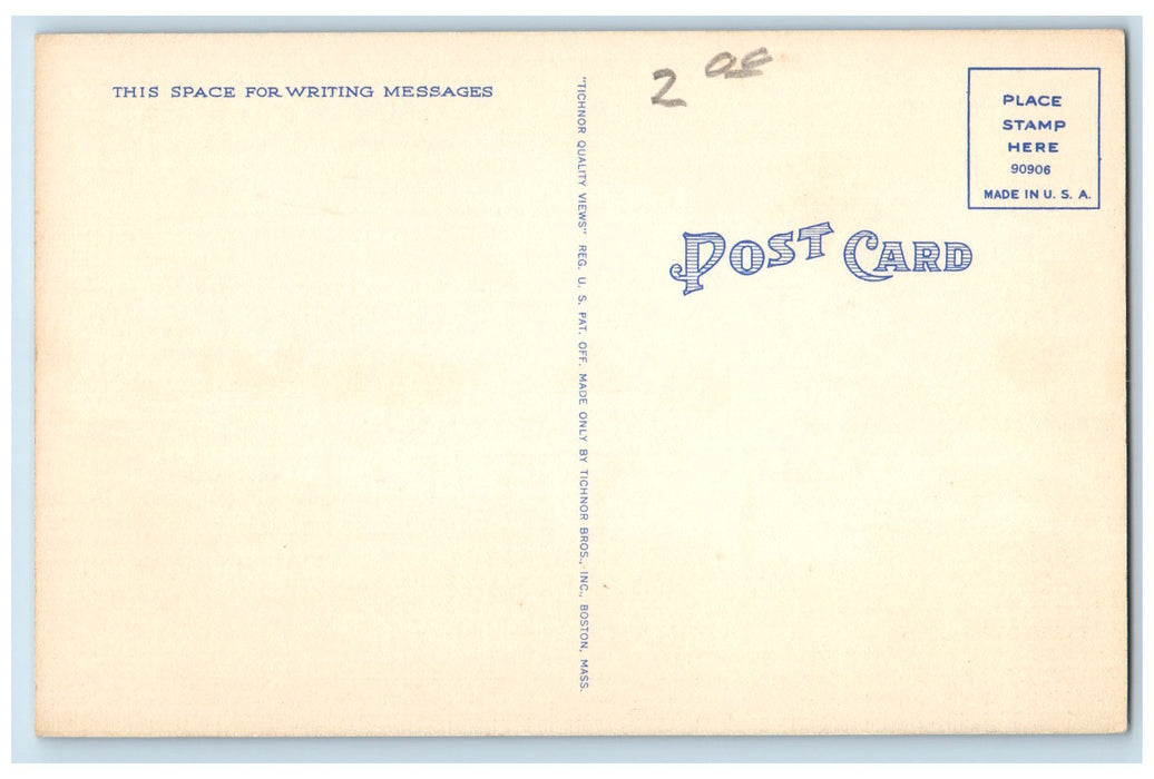 c1940 Bahia Mar Yacht Basin Lined Boats Dock Fort Lauderdale Florida FL Postcard
