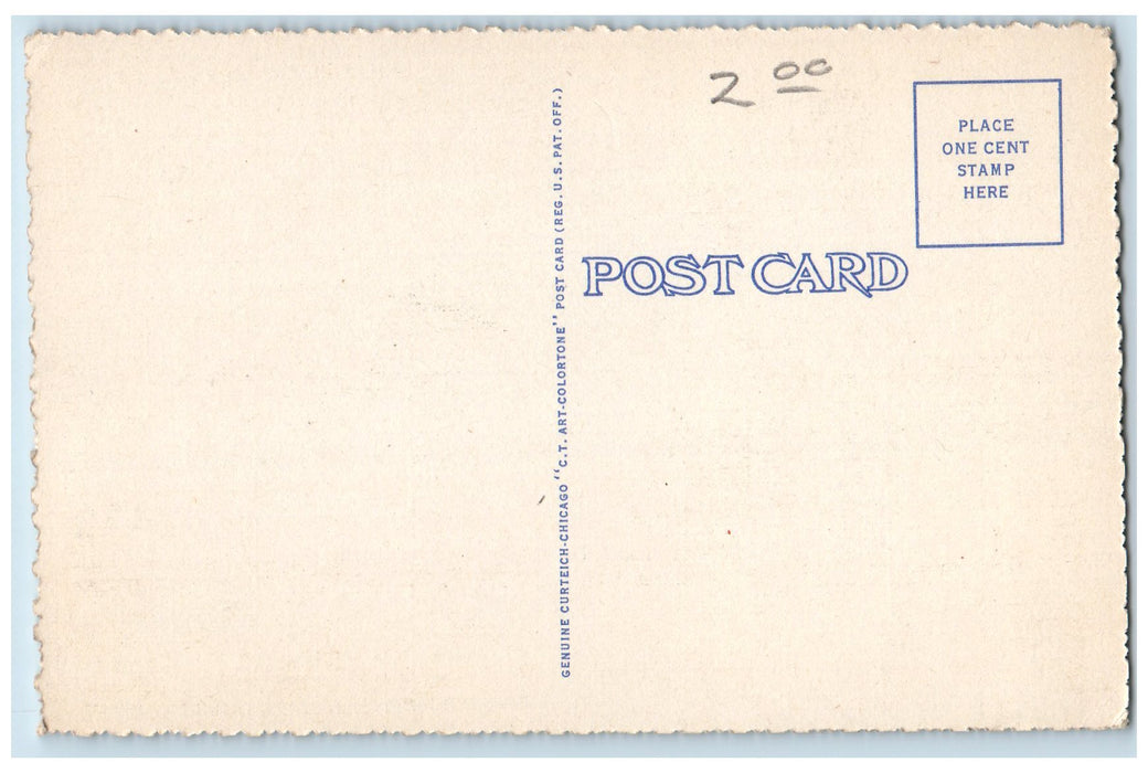 c1940's Hibiscus Apt. Hotel Restaurant Hibiscus St. West Palm Beach FL Postcard