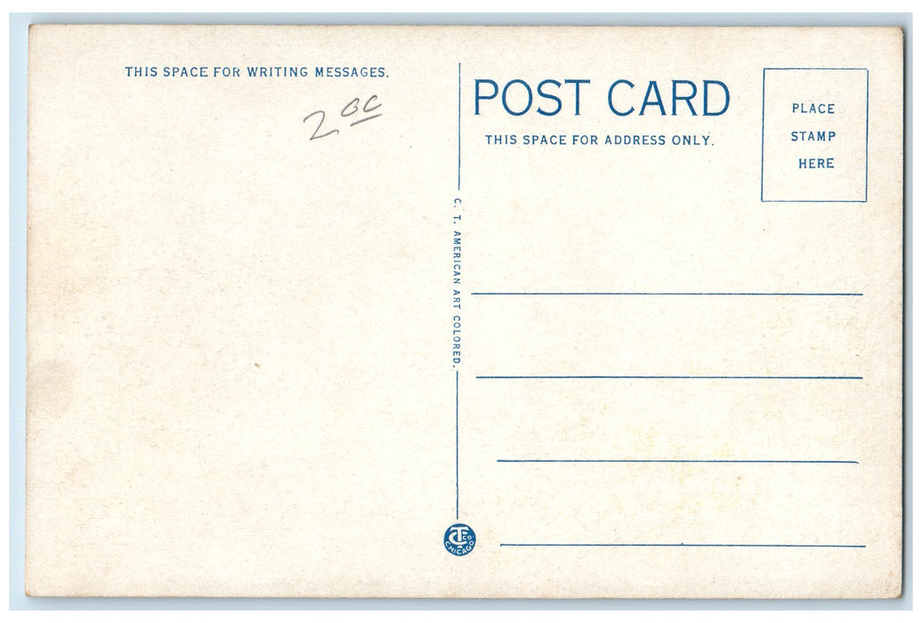 c1920 Literary Building Aerial View University Of Michigan Ann Arbor MI Postcard