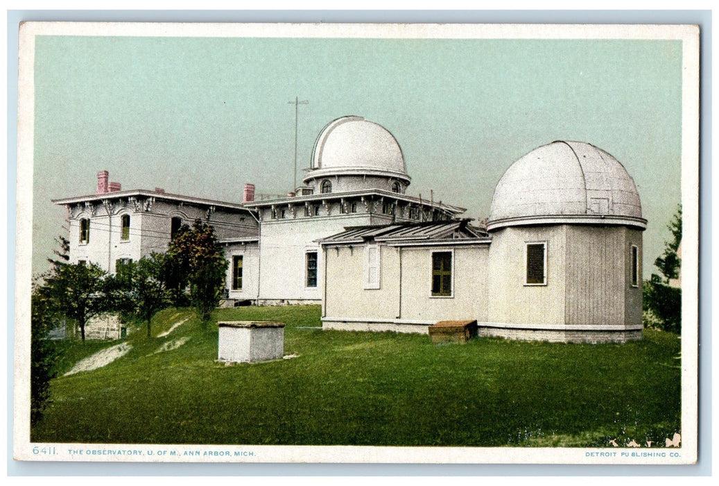 c1920 The Observatory University Of Michigan Dome Building Ann Arbor MI Postcard