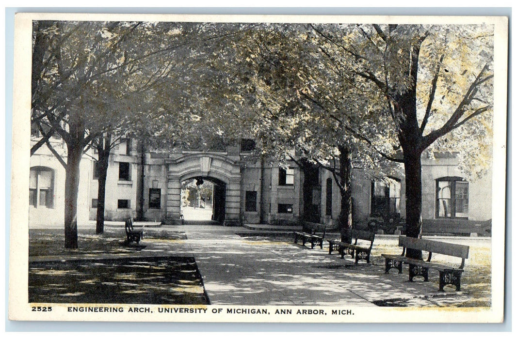 c1905's Engineering Arch University Of Michigan Pathways Ann Arbor MI Postcard