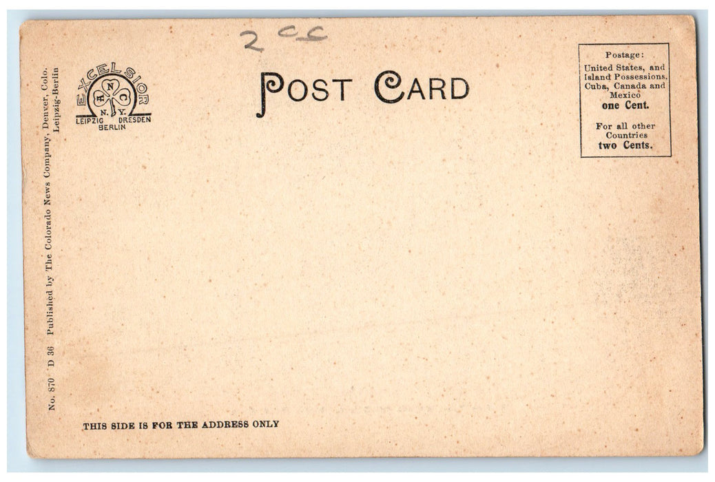 c1905's Rollins Pass Altitude 11660 Feet Winter Railroad Moffat Road CO Postcard
