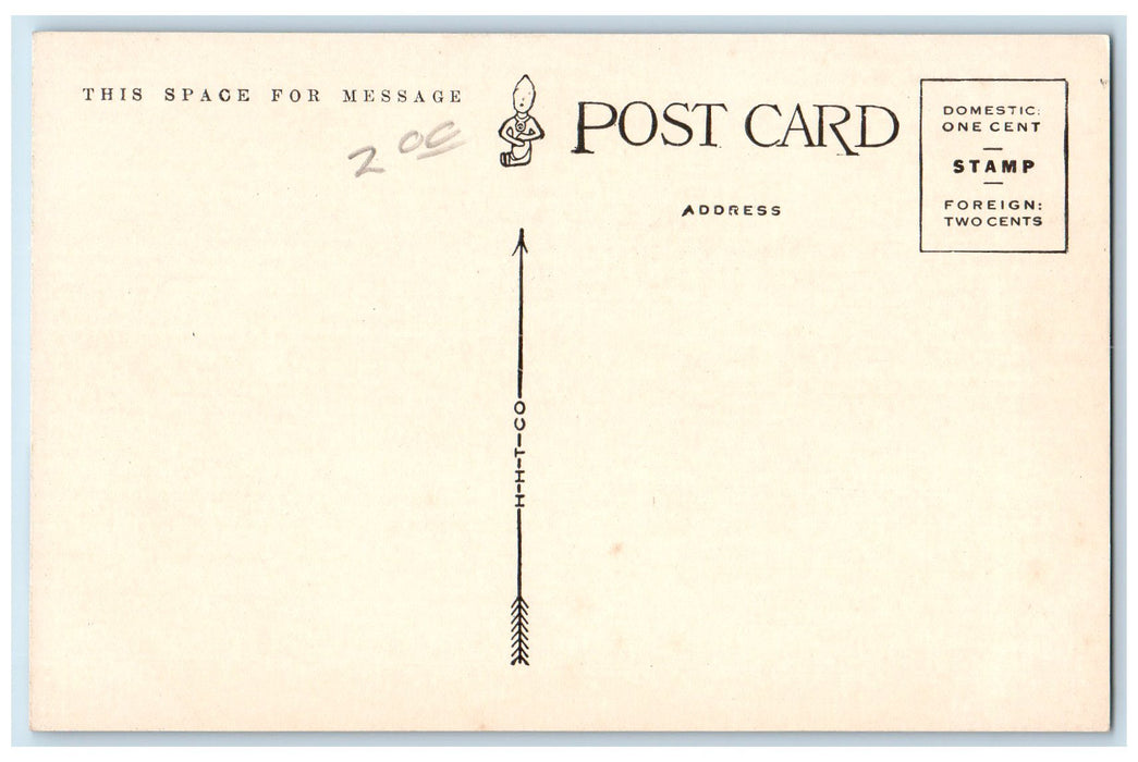 c1905 Mont Calme Building Classic Car Dog Entrance Manitou Colorado CO Postcard