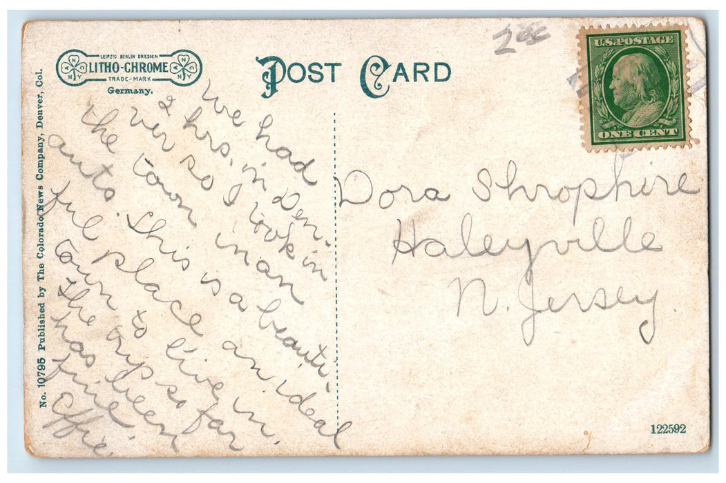 c1920's Brown Hotel Savoy Hotel Metropole Restaurant Denver Colorado Postcard