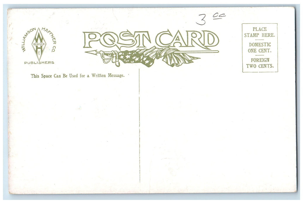 c1950's Velvet Coaster & Scenic Railway Lakeside White City Denver CO Postcard
