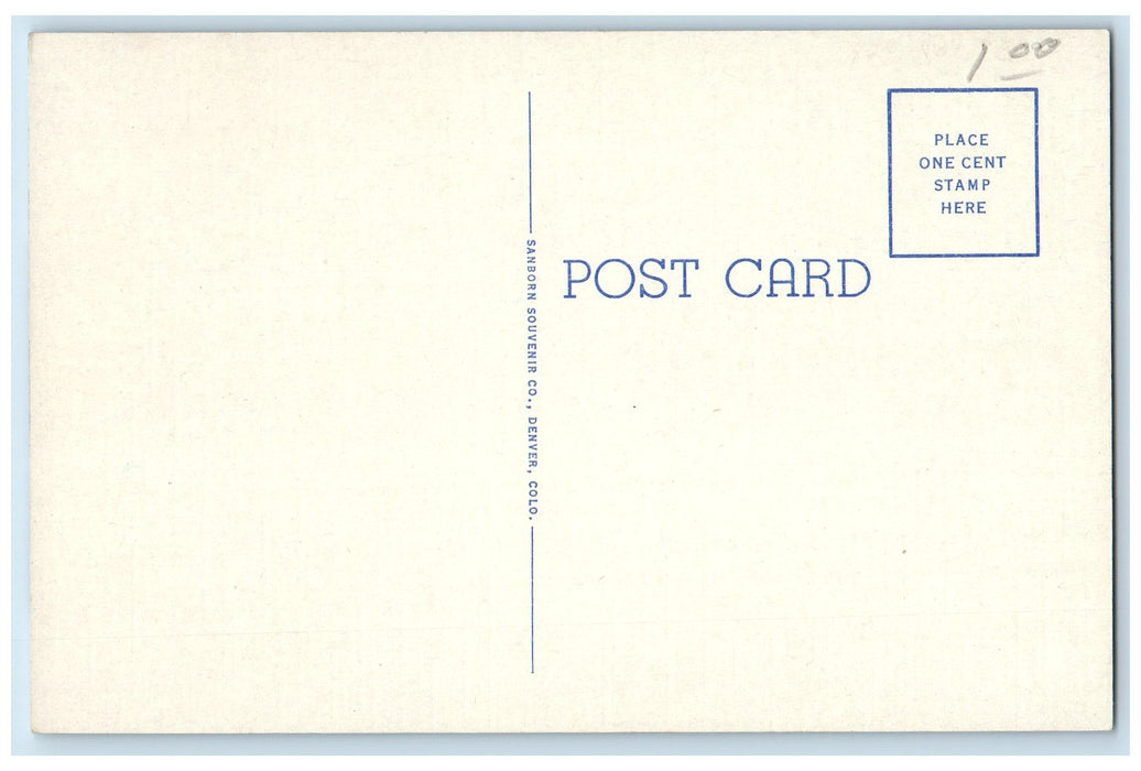 c1940's Tejon Street Business District Classic Cars Colorado Spring CO Postcard