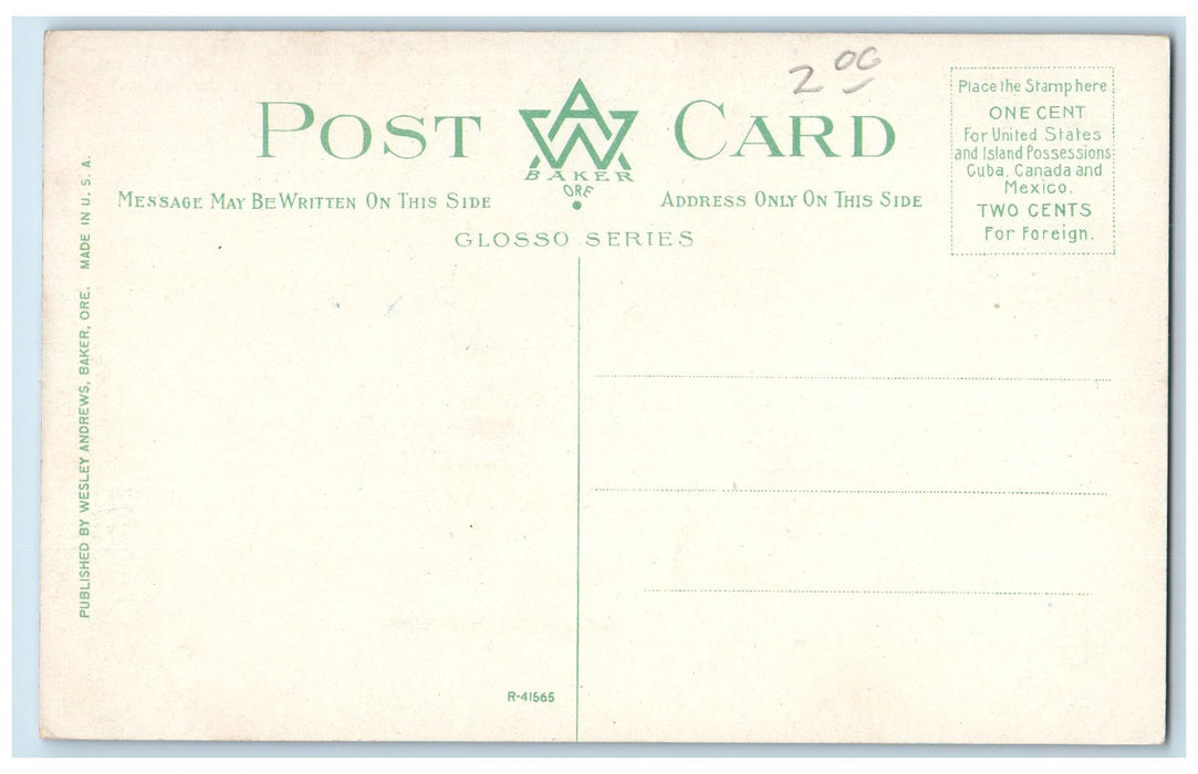 c1950 The Fast Mail Crossing Bridge Railroad American Falls Idaho ID Postcard