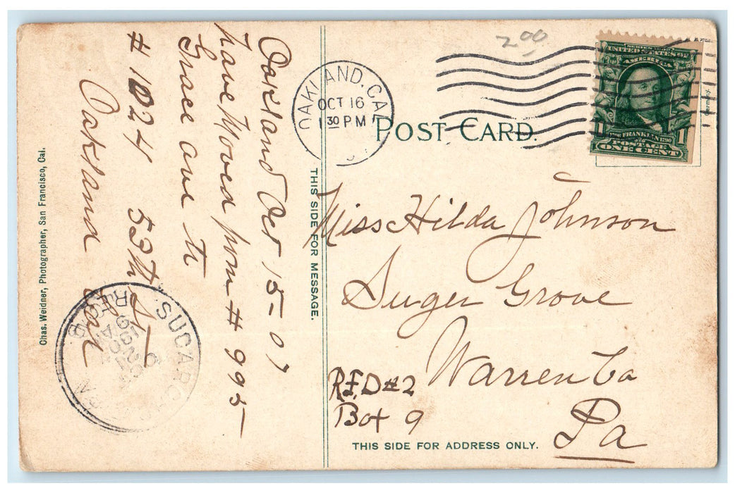 1907 Ruins Of The Business Portion Of The Wrecked City San Francisco CA Postcard