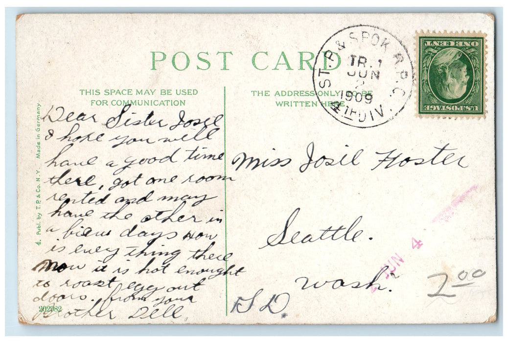 1909 Marent Trestle NP Railroad Truss Bridge 226ft High Missoula MO Postcard