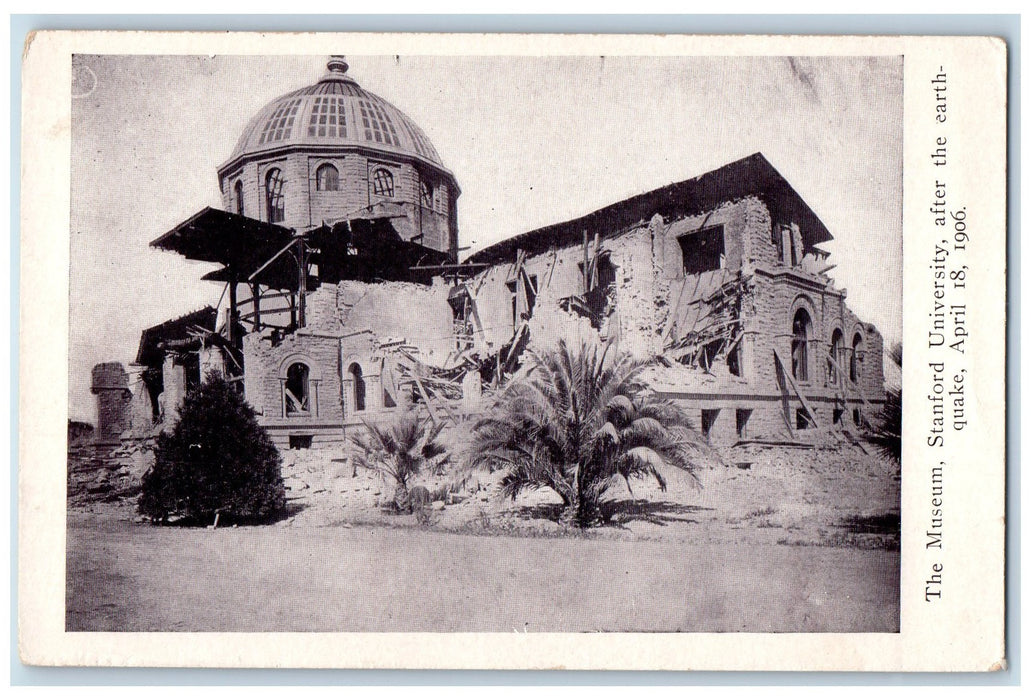 c1905's The Museum Stanford University After Earthquake California CA Postcard
