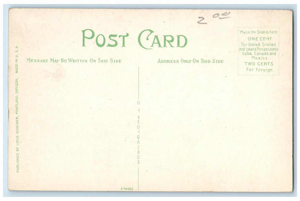 c1950's Lumber Train Emptying Logs Into Saw Mill River Basin Oregon OR Postcard
