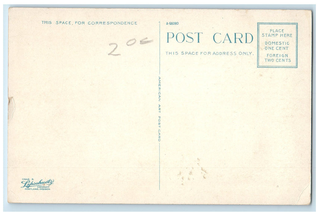 c1920s Hotel Portland Exterior Roadside Portland Oregon OR Unposted Postcard