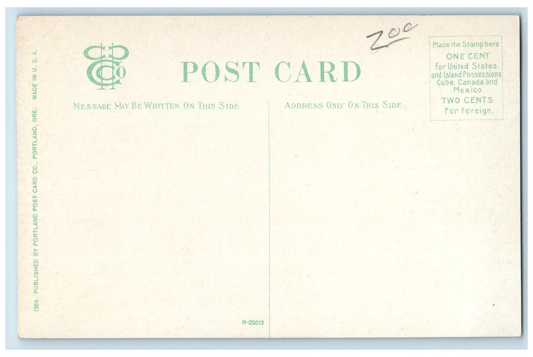 c1950 Hauling Big Logs Out Of The Timber Belt Worker Valley Oregon OR Postcard