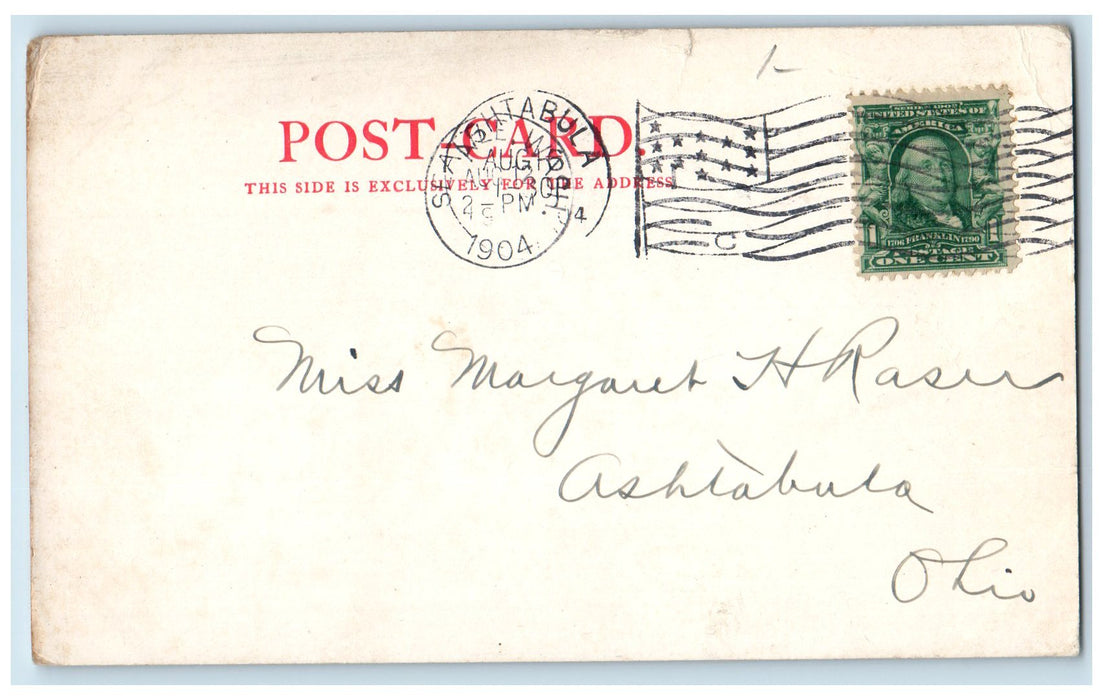 1904 Cedar Stump Residence Log House Cabin Tourists Washington State WA Postcard