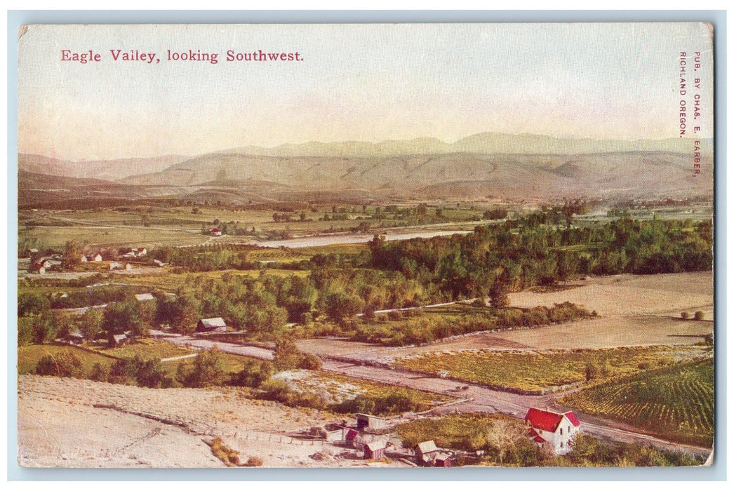 1910 Eagle Valley Houses Scene Looking Southwest Carson City Nevada NV Postcard